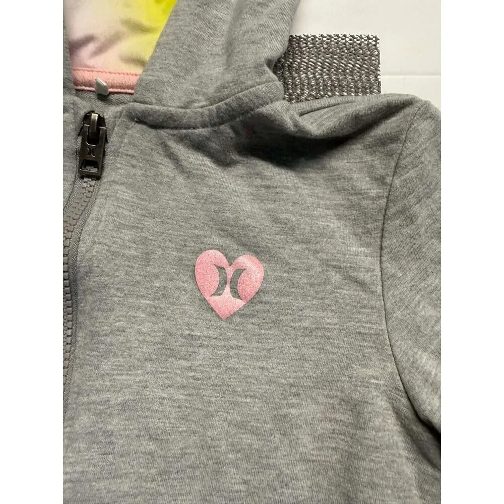 Hurley Girl's Size 8 Zip Up Hoodie